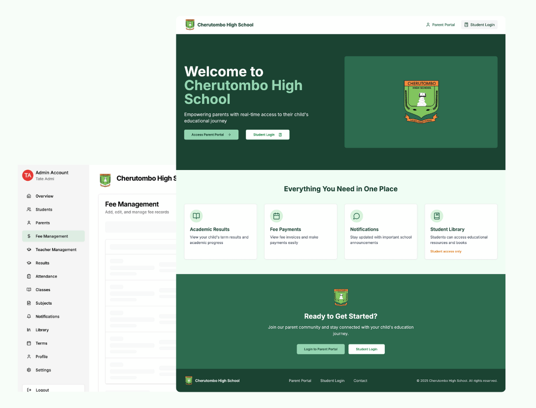 Cherutombo High School - Enterprise School Management System